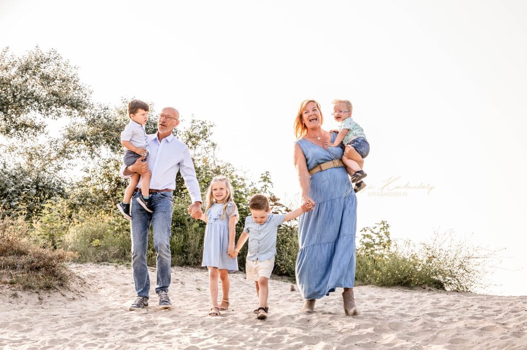 Familie fotoshoot op het strand in Zuid-Holland